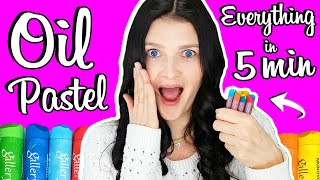 How to Use Oil Pastels for Beginners in 5 MINUTES 🎈🎈🎈 [upl. by Ainsworth]