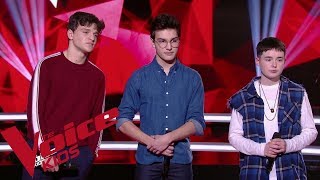 Lilou VS Leny VS Pierre  Ta fête  Stromae  The Voice Kids France 2019  Battles [upl. by Nirhtak719]