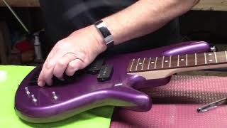 Ibanez Mikro Bass Part II New Bridge Tuners Strings and Setup Episode 135 [upl. by Benjamin]