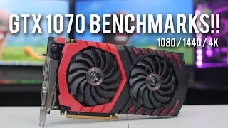 MSI GTX 1070 Gaming X Benchmarks and Review [upl. by Moth554]