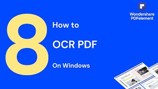 How to OCR PDF on Windows  PDFelement 8 [upl. by Litch458]