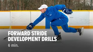 Forward Stride Development Drills  iTrain Hockey [upl. by Yelsha]