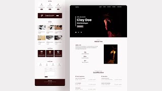 Responsive Personal Complete Portfolio Website HTML CSS And JavaScript  Mobile First [upl. by Ociredef651]