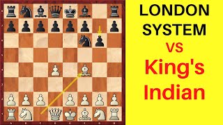 Chess Opening London System vs Kings Indian Defense [upl. by Ennovaj]