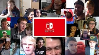 Nintendo Switch Live Reactions 20 Youtubers Synchronized Compilation [upl. by Niwrek]