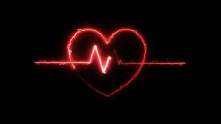 Red Neon Heart Animation With Black Screen Background  Neon Heartbeat Animation  Neon Heart Anima [upl. by Benyamin]