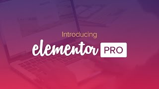 Introducing Elementor Pro [upl. by Nidroj]