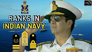 Ranks In Indian Navy  Indian Navy Ranks Insignia And Hierarchy Explained Hindi [upl. by Marnia]