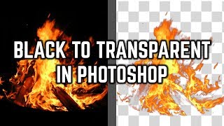 How To Change Black To Transparent PNG In Photoshop [upl. by Reibaj]