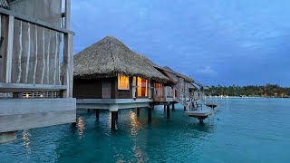 Overwater Bungalow in Bora Bora Tour  INTERCONTINENTAL THALASSO Mt Otemanu Diamond Villa [upl. by Lladnik]