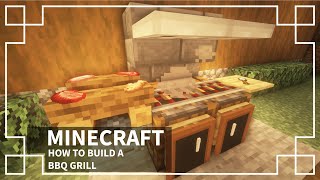 ⚒️Minecraft  How to make a BBQ Grill [upl. by Foscalina335]