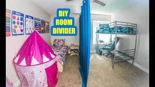 EASY DIY SLIDING ROOM DIVIDER [upl. by Lenwood]