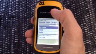 Garmin eTrex10 GPS  Recording Tracks [upl. by Llenhoj]