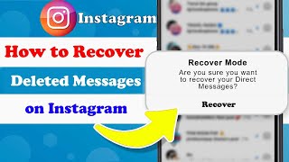 How to Recover Deleted Messages on Instagram For Android amp iPhone [upl. by Berstine]