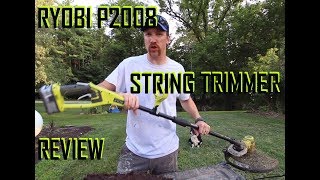 RYOBI 18V ONE STRING TRIMMEREDGER FULL REVIEW [upl. by Aysa581]