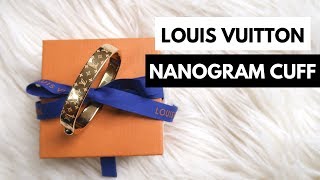 Louis Vuitton Nanogram Cuff Review  How to Arm Stack [upl. by Laroc923]