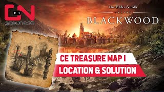 ESO Blackwood CE Treasure Map 1 Location amp Solution [upl. by Correy]