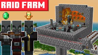 Minecraft Raid Farm 1206  SIMPLE DESIGN [upl. by Onivla872]