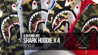 Bape Shark Hoodie Review x 4 Legit Check Tips amp Sizing [upl. by Jeconiah]