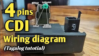 4 pins CDI Connection and wiring diagram Tagalog tutorial Part 1 [upl. by Tra]