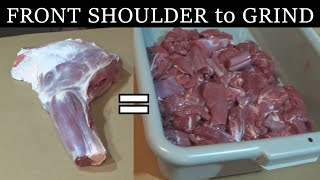 How To Make Grind For Venison Burger From A Front Shoulder [upl. by Elvyn]