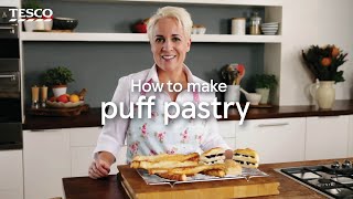 How to Make Puff Pastry  Tesco [upl. by Neleb271]