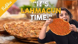 How to Make Crunchy LAHMACUN At Home 😋 One of The Best Turkish Foods  Perfect for PIZZA Lovers [upl. by Wooster]