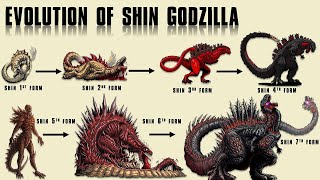 The 8 Forms of Shin Godzilla  Ultimate Evolution [upl. by Lynelle]