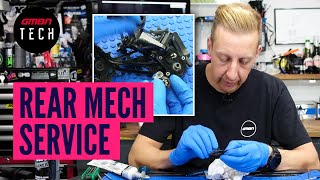 Servicing A Shimano Mech In Real Time  Mountain Bike Derailleur Service [upl. by Novyart]