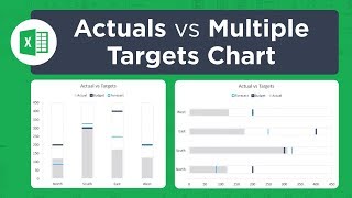 How To Create An Actual Vs Target Chart In Excel [upl. by Norreht]