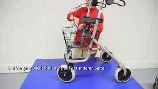 Bremsen einstellen am Rollator Fakto  Tutorial [upl. by Valentia]