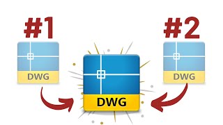 How to Combine Drawings in Autocad 2 in 1 Minute  Lazy Arquitecto [upl. by Garrek]