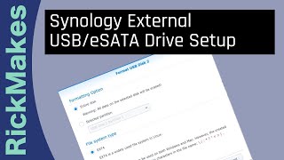 Synology External USBeSATA Drive Setup [upl. by Etheline]