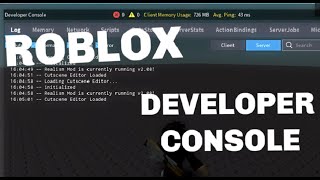 ROBLOX STUDIO  How to use the OutputDeveloper Console Parts WalkSpeed JumpPower [upl. by Suravaj281]