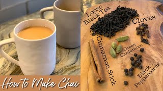 How To Make Chai Tea  Indian Tea [upl. by Ahsratal]