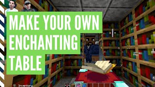 How To Make An Enchantment Table Minecraft Enchanting Table Recipe [upl. by Kemppe]