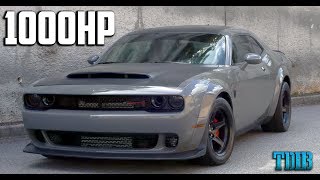 1000HP Dodge Demon Review  Taming the BEAST [upl. by Gabriell209]