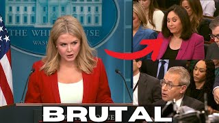 Reporters Find Out Why Trumps Press Secretary Is A Terminator [upl. by Garfield492]