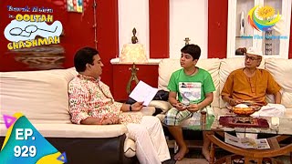 Taarak Mehta Ka Ooltah Chashmah  Episode 929  Full Episode [upl. by Dnalyram316]