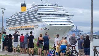 Cruzeiro Maior que o Titanic saindo de ItajaÃ­ [upl. by Hebel]