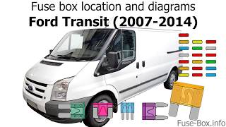 Fuse box location and diagrams Ford Transit 20072014 [upl. by Napier809]