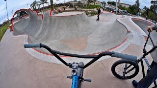 Riding BMX at Unreal California Skateparks [upl. by Lemrahs370]