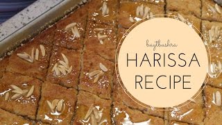 Syrian Harissa Basbousa RECIPE [upl. by Mellisent]