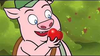 Le Loup et le Cochon Gourmand  dessin animé en français  Conte pour enfants avec les Ptits zAmis [upl. by Amanda429]