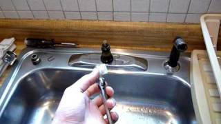 HowTo Repair Moen Single Handle Faucet Pt1 [upl. by Snyder]