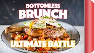 THE ULTIMATE BOTTOMLESS BRUNCH BATTLE  Sorted Food [upl. by Gasparo]