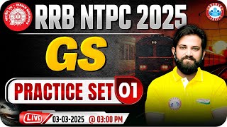 RRB NTPC GS Classes 2025  RRB NTPC GS Practice Set 01  GS for RRB NTPC  GS By Naveen Sir [upl. by Nylrehc]