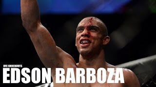 UFC knockouts  Edson Barboza vs Evan Dunham [upl. by Negrom]