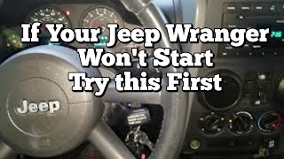 JK Jeep Wrangler Wont Start  No Start Condition  Range Switch Issue  Just Clicks [upl. by Nairrad]