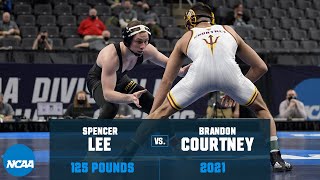 Spencer Lee vs Brandon Courtney 2021 NCAA Title 125 lbs [upl. by Ludba]